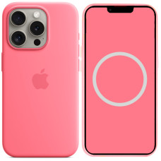 Чохол Silicone case (AAA) full with Magsafe and Animation для Apple iPhone 15 Pro Max (6.7'')